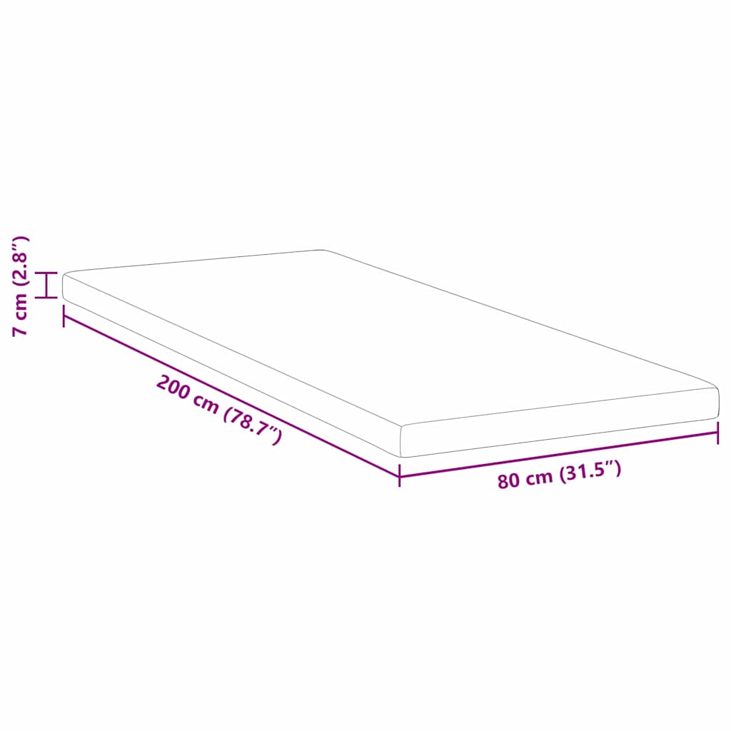 Păturile pentru saltea Alb 80 x 200 cm GartenMobel Dekor