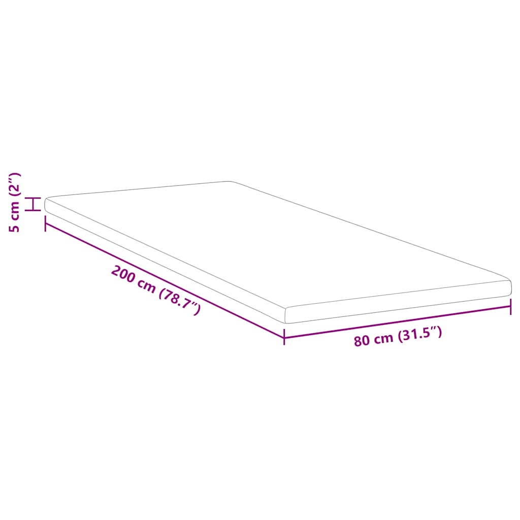 Păturile pentru saltea Alb 80 x 200 cm GartenMobel Dekor