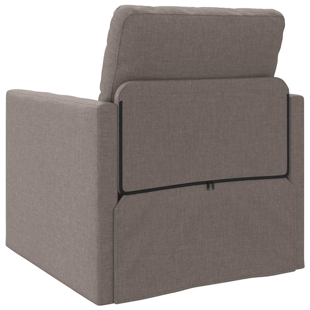 Canapea Extensibilă cu pernă Gri taupe 74 x 77 x 81 cm țesătură GartenMobel Dekor