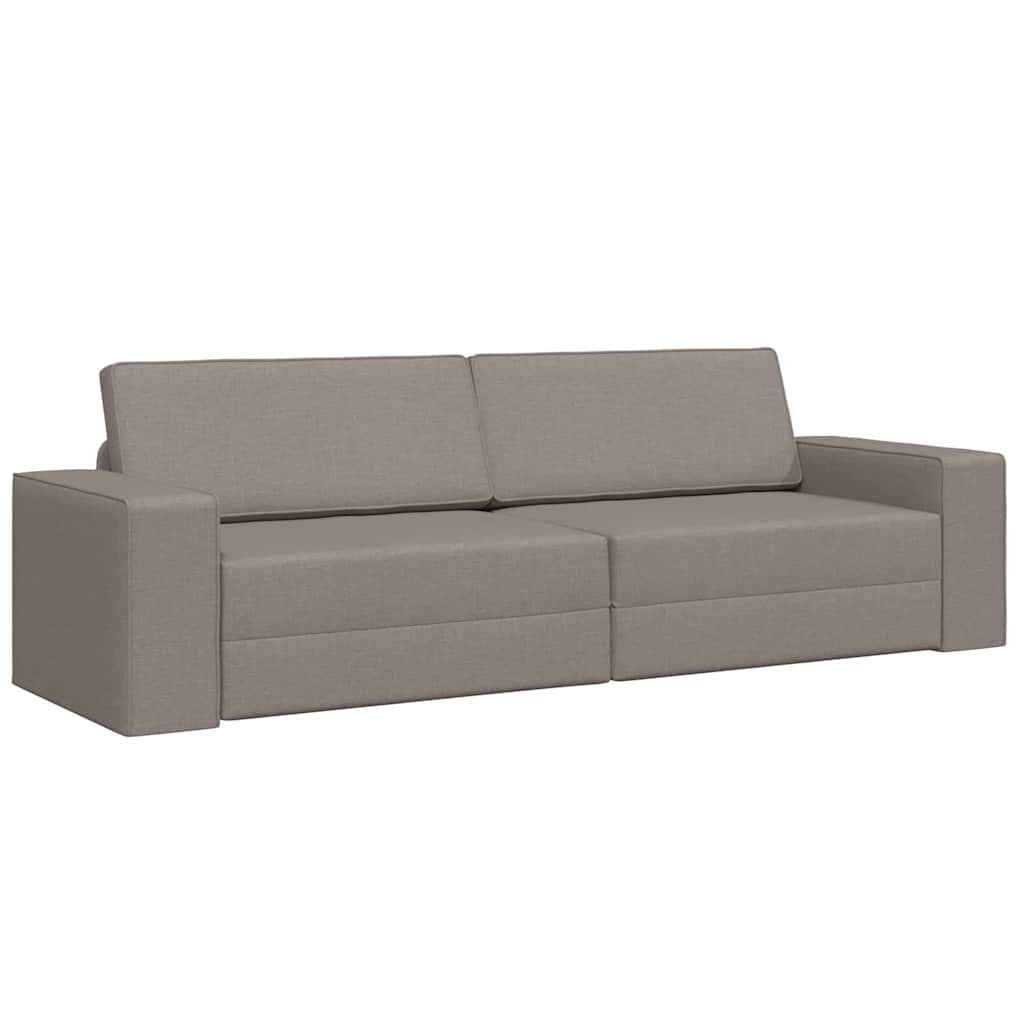 Canapea extensibilă de podea Gri taupe 245 x 78 x 77 cm GartenMobel Dekor