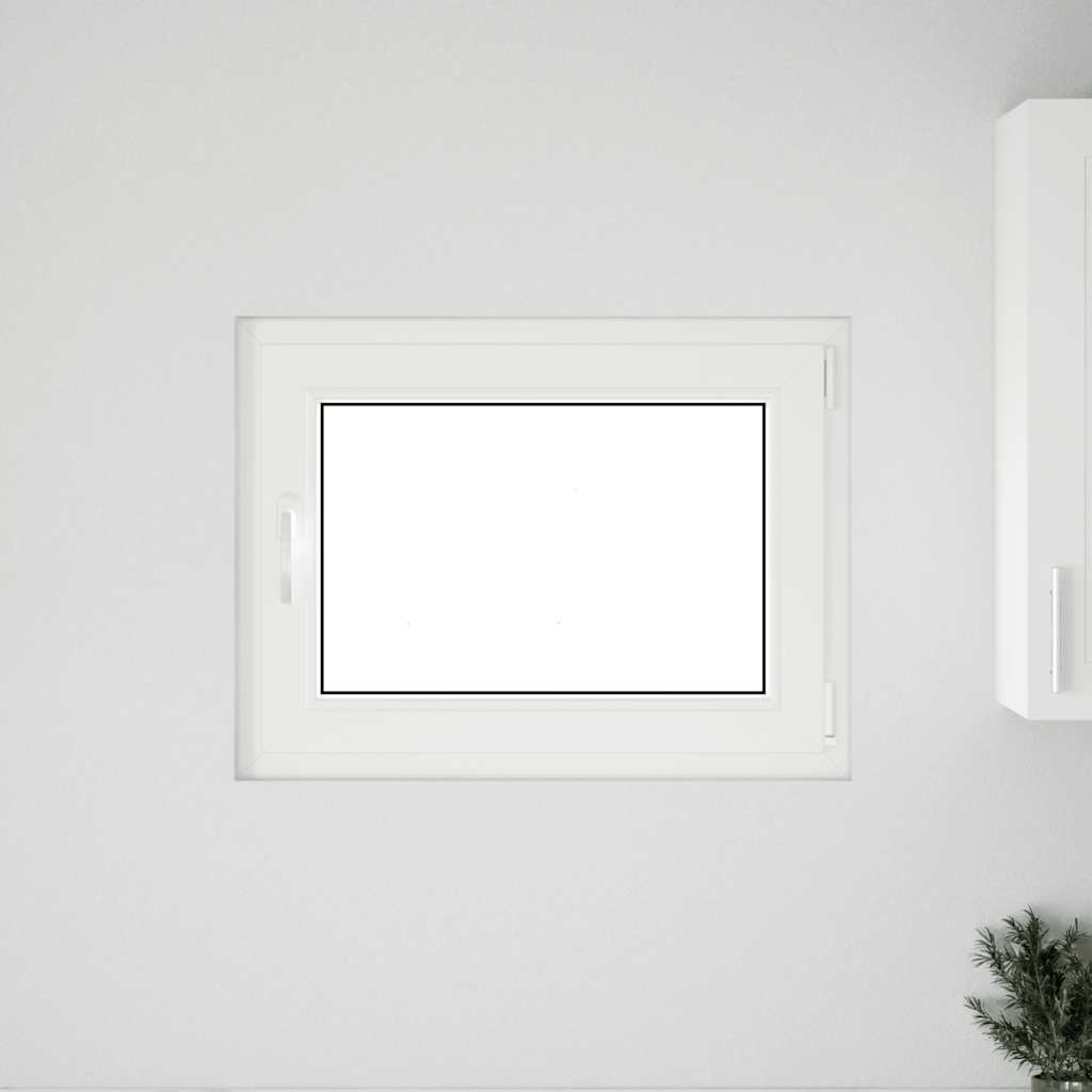 Fereastră de subsol „RISOR” 80x60 cm oscilo-batantă DIN dreapta antracit GartenMobel Dekor