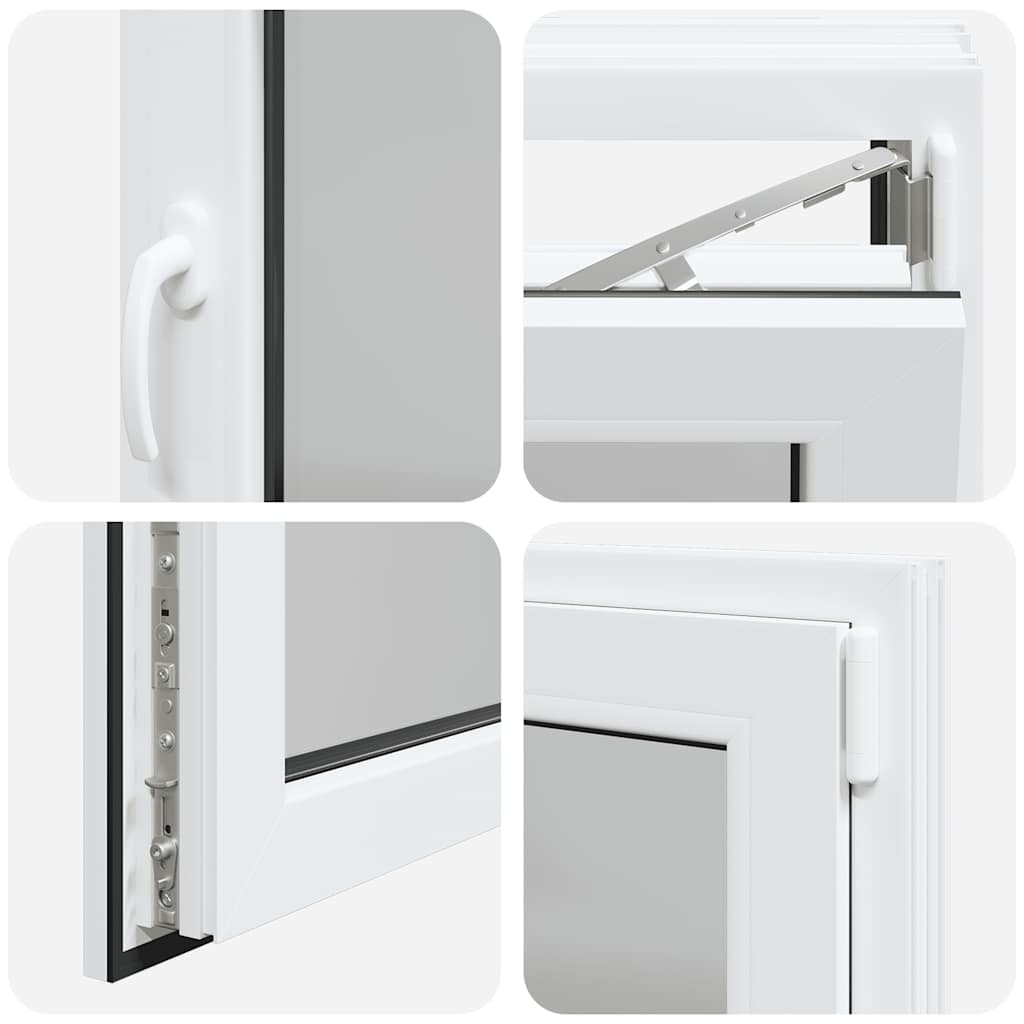 Fereastră de subsol „RISOR” 90x50 cm oscilo-batantă DIN dreapta, albă GartenMobel Dekor