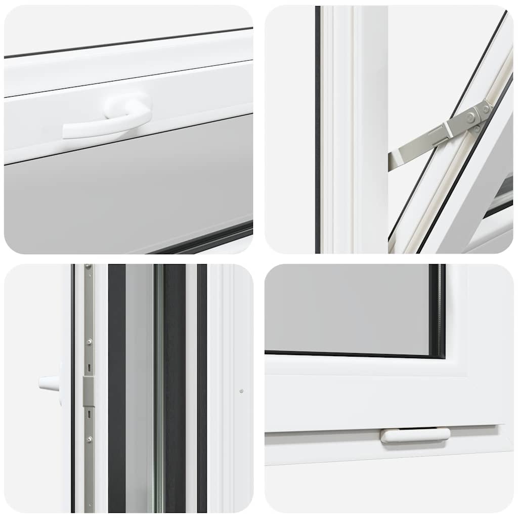 Fereastră de subsol RISOR 60x40 cm înclinat 2 geamuri Antracit GartenMobel Dekor