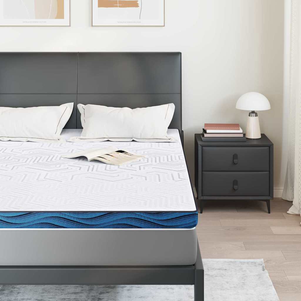 Păturile pentru saltea Alb și albastru 160 x 200 cm GartenMobel Dekor