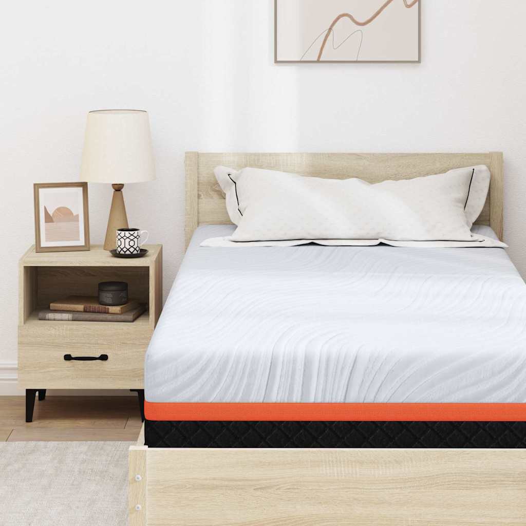 Saltea Alb și gri 120 x 200 cm Spumă cu Memorie GartenMobel Dekor