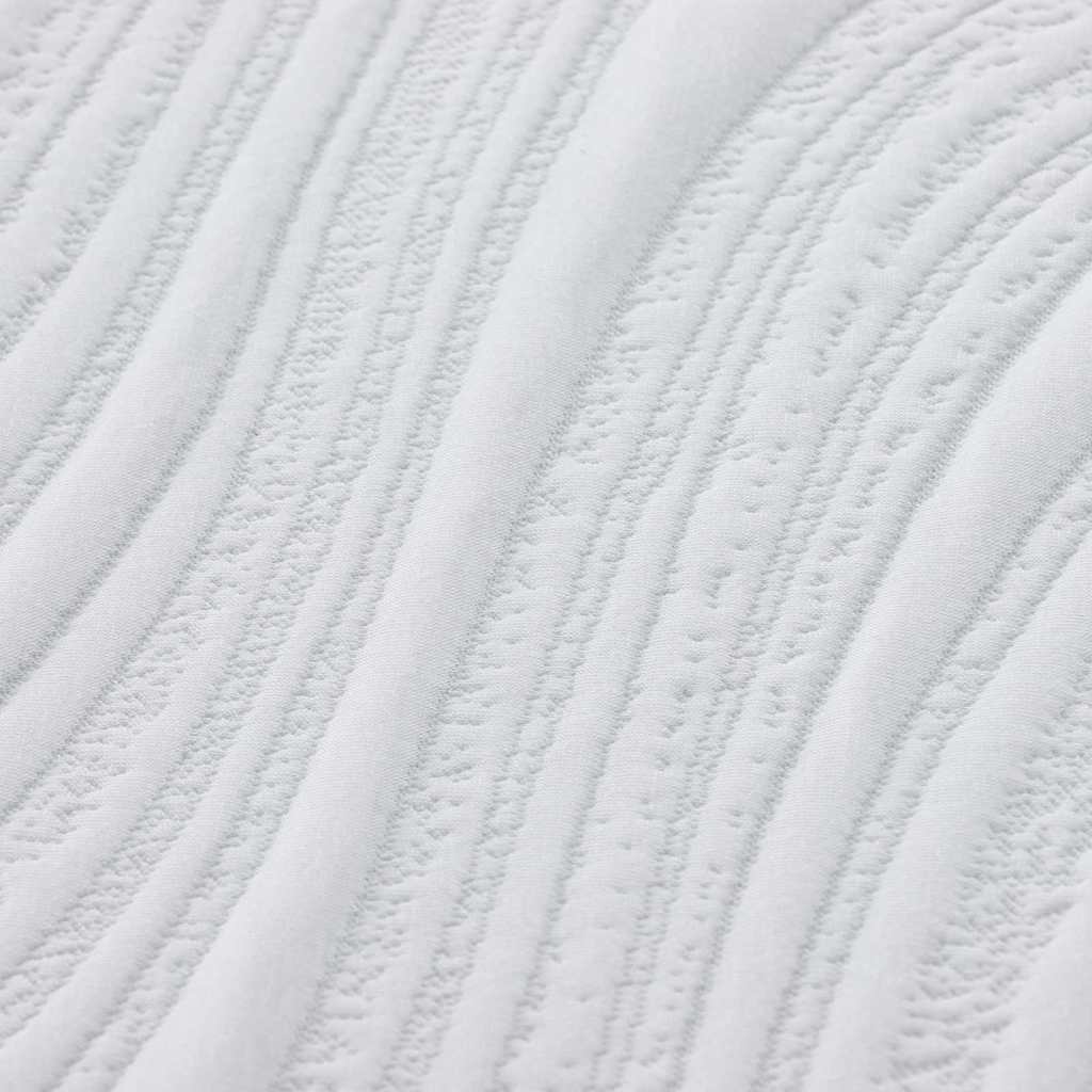 Saltea Alb și gri 140 x 200 cm Spumă cu Memorie GartenMobel Dekor