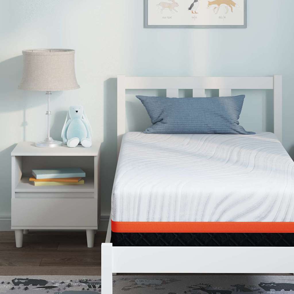 Saltea Alb și gri 80 x 160 cm Spumă cu Memorie GartenMobel Dekor