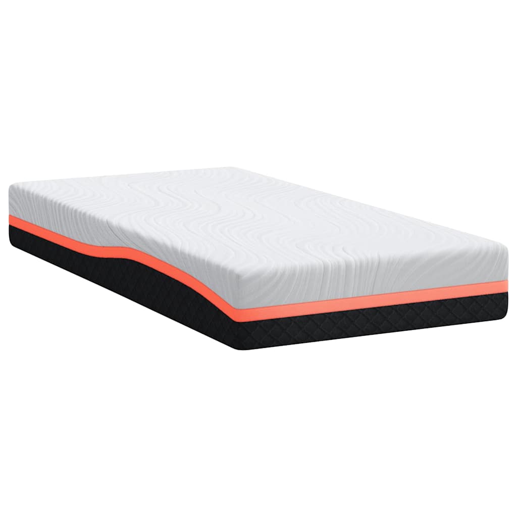 Saltea Alb și gri 90 x 200 cm Spumă cu Memorie GartenMobel Dekor