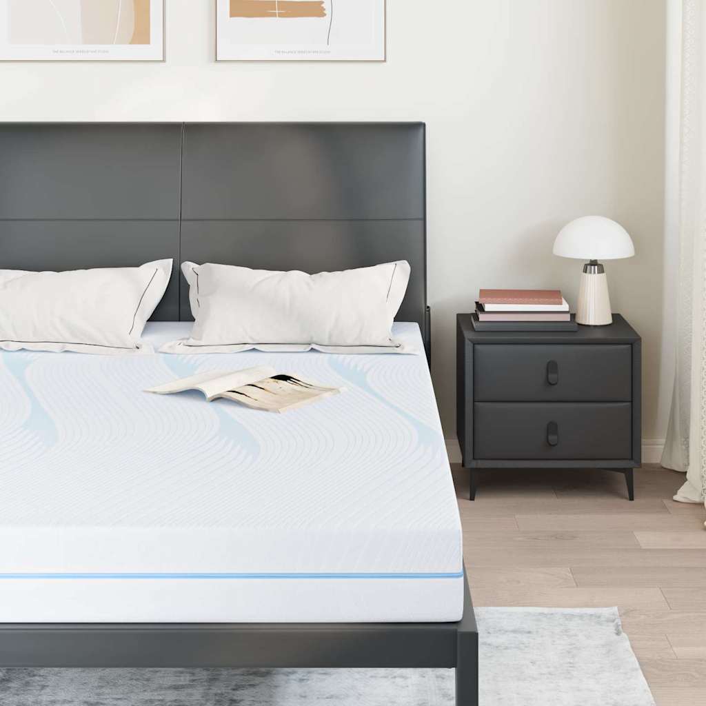 Saltea Alb 140 x 200 cm Spumă GartenMobel Dekor