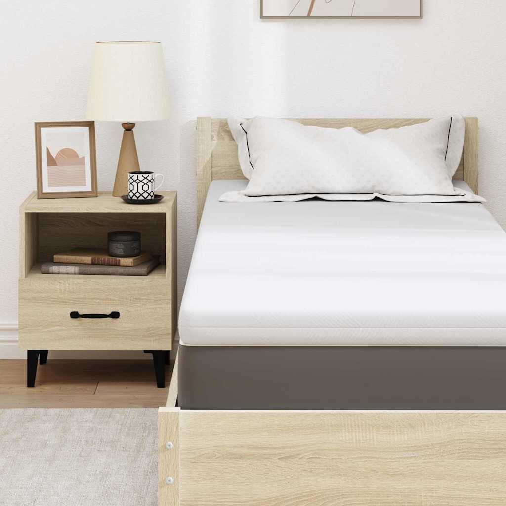 Saltea Alb 80 x 200 cm Spumă cu memorie și gel GartenMobel Dekor