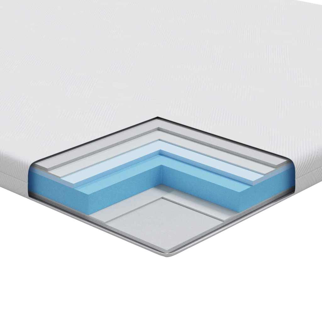 Saltea Alb 80 x 200 cm Spumă cu memorie și gel GartenMobel Dekor