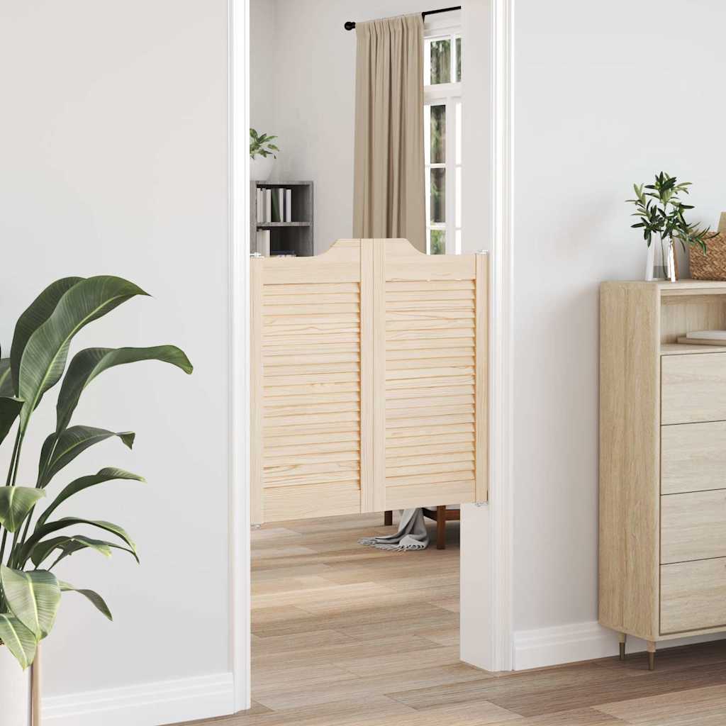 Uși batante cu jaluzele, 2 perechi, 80x80 cm, lemn masiv de pin GartenMobel Dekor