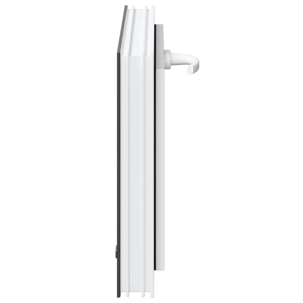 Fereastră de subsol RISOR 60x40 cm înclinat 3 geamuri Antracit GartenMobel Dekor