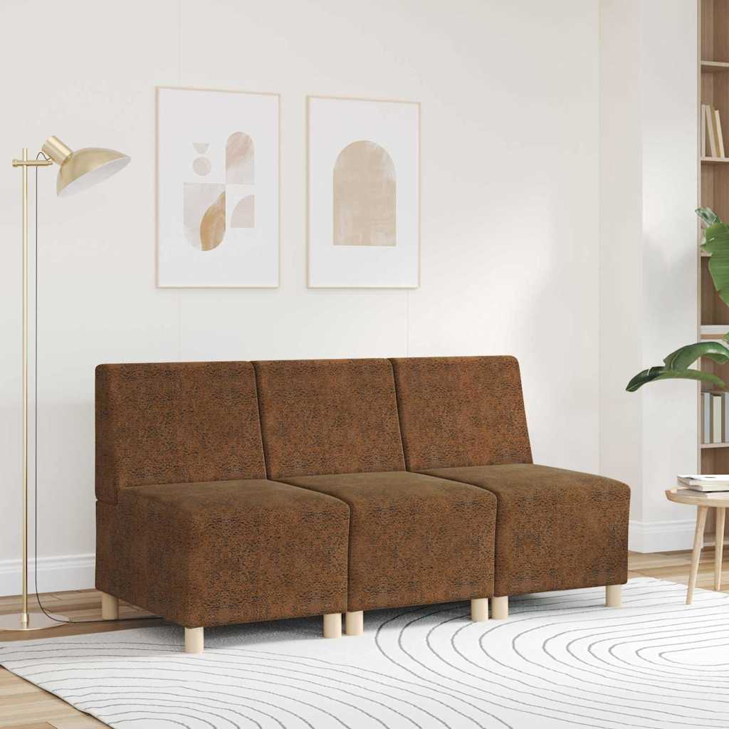 Unitate Sofa Modulară Fără Brațe Maro 55 x 74 x 82 cm GartenMobel Dekor