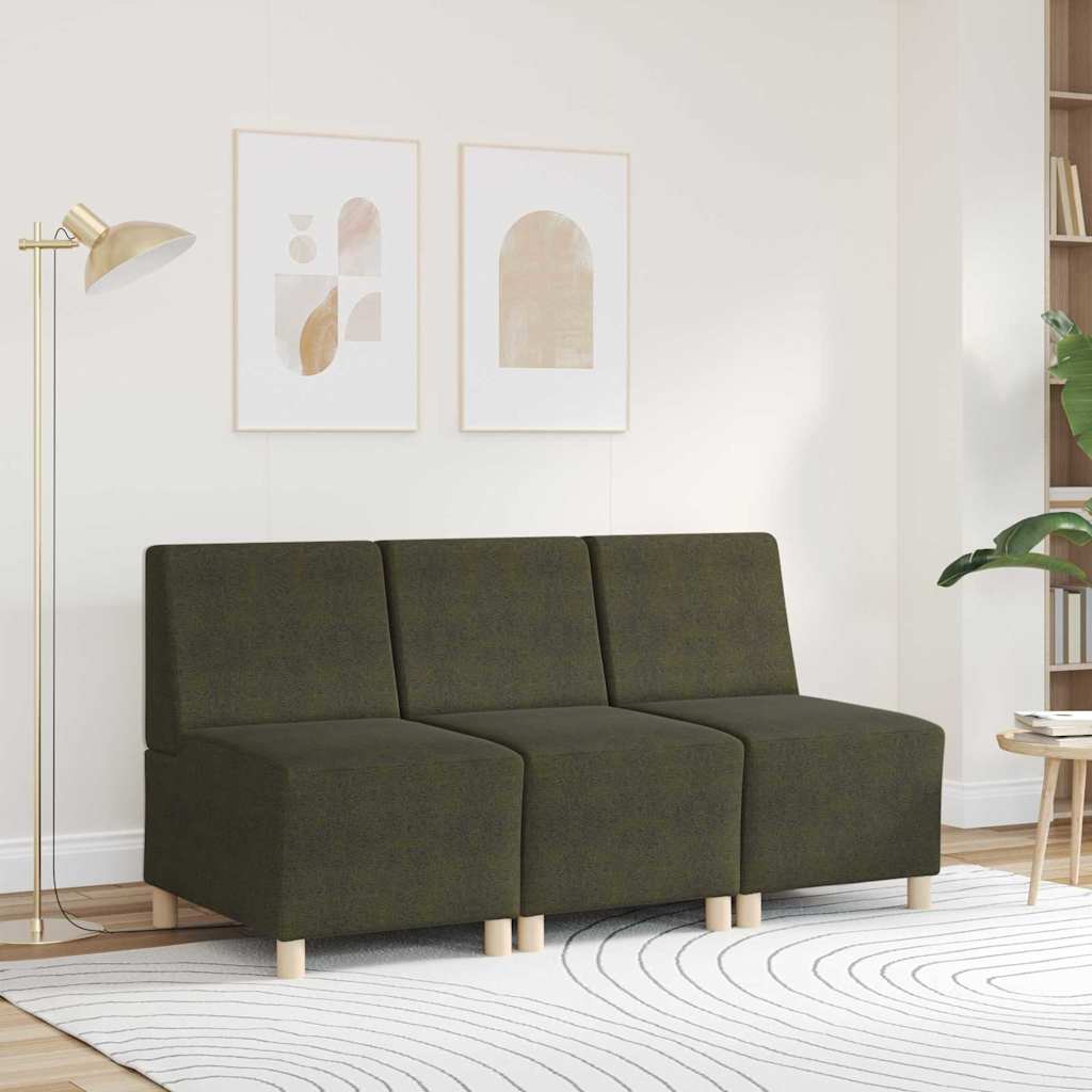 Unitate Sofa Modulară Fără Brațe Verde Army 55 x 74 x 82 cm GartenMobel Dekor
