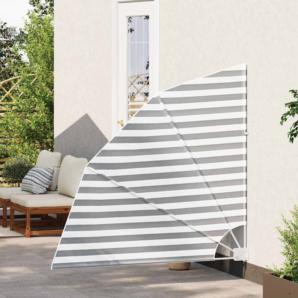 Ecran de intimitate pentru balcon Antracit și alb 140 x 140 cm GartenMobel Dekor