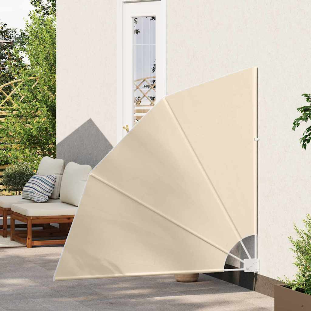 Ecran de intimitate pentru balcon Bej 140 x 140 cm țesătură GartenMobel Dekor