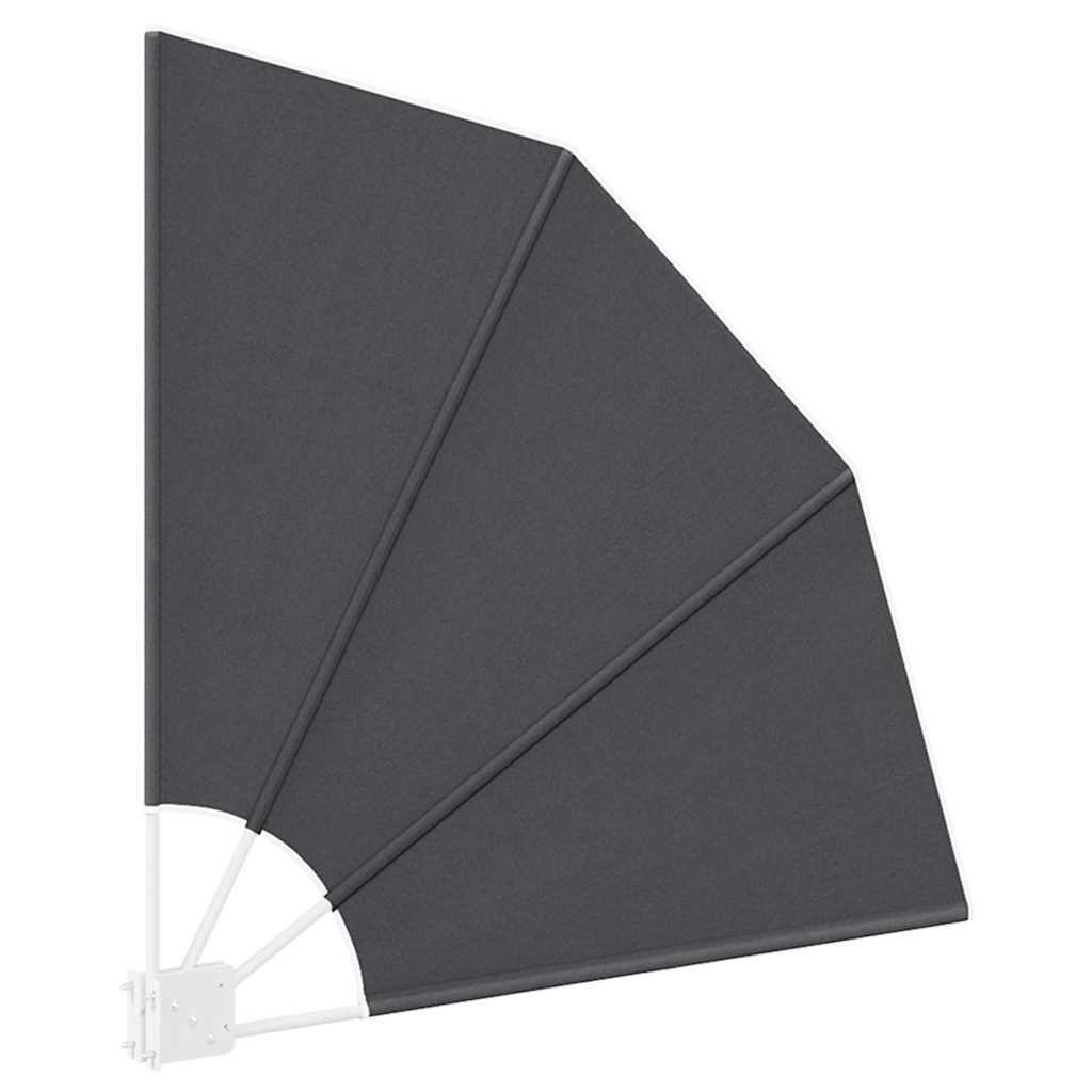 Ecran de intimitate pentru balcon Negru 115 x 115 cm țesătură GartenMobel Dekor