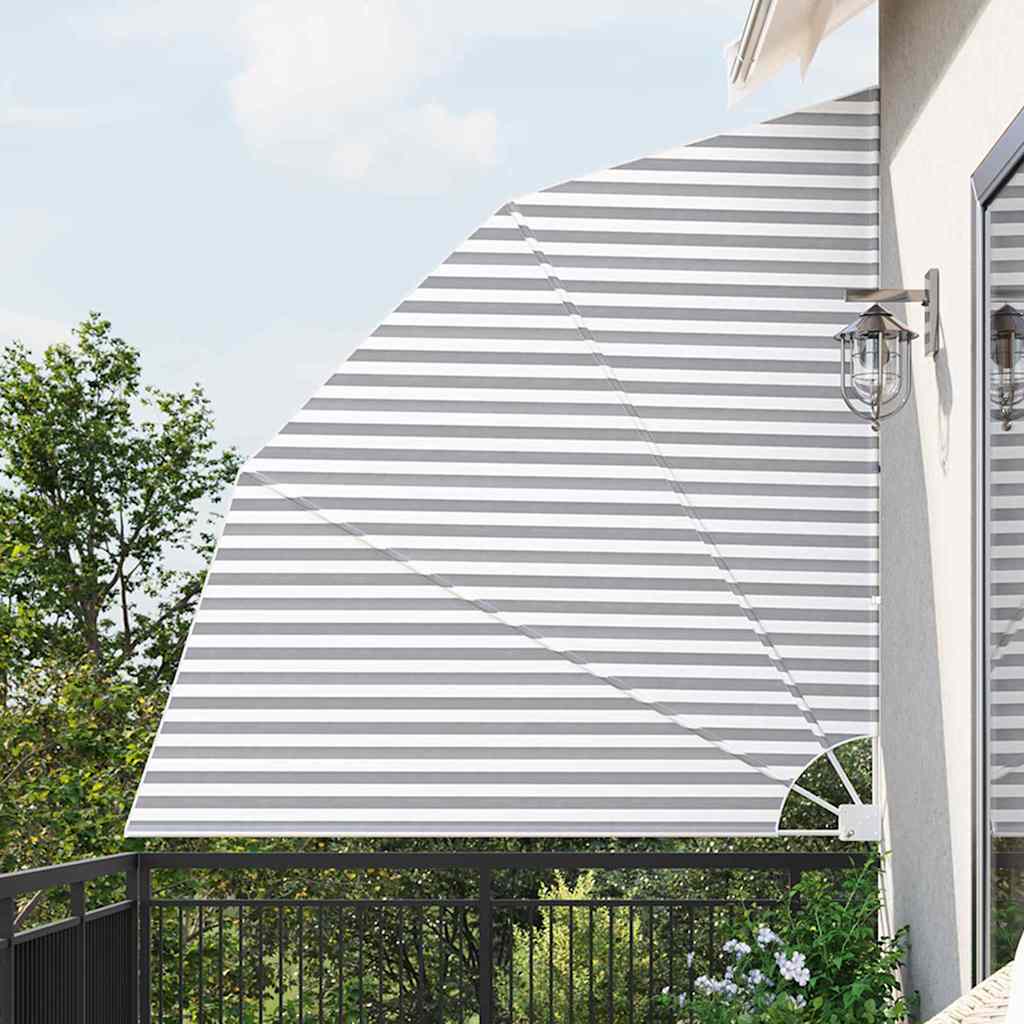 Ecran de intimitate pentru balcon Antracit și alb 210 x 210 cm GartenMobel Dekor