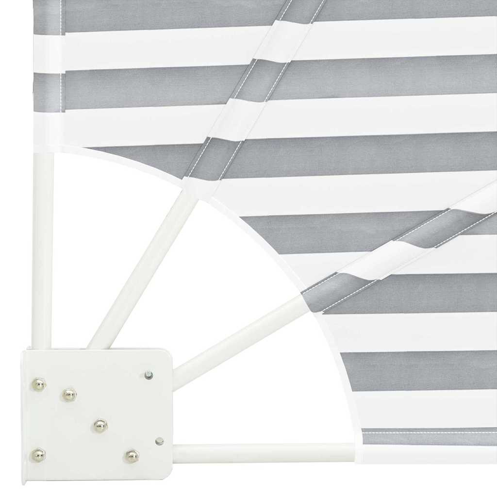 Ecran de intimitate pentru balcon Antracit și alb 210 x 210 cm GartenMobel Dekor