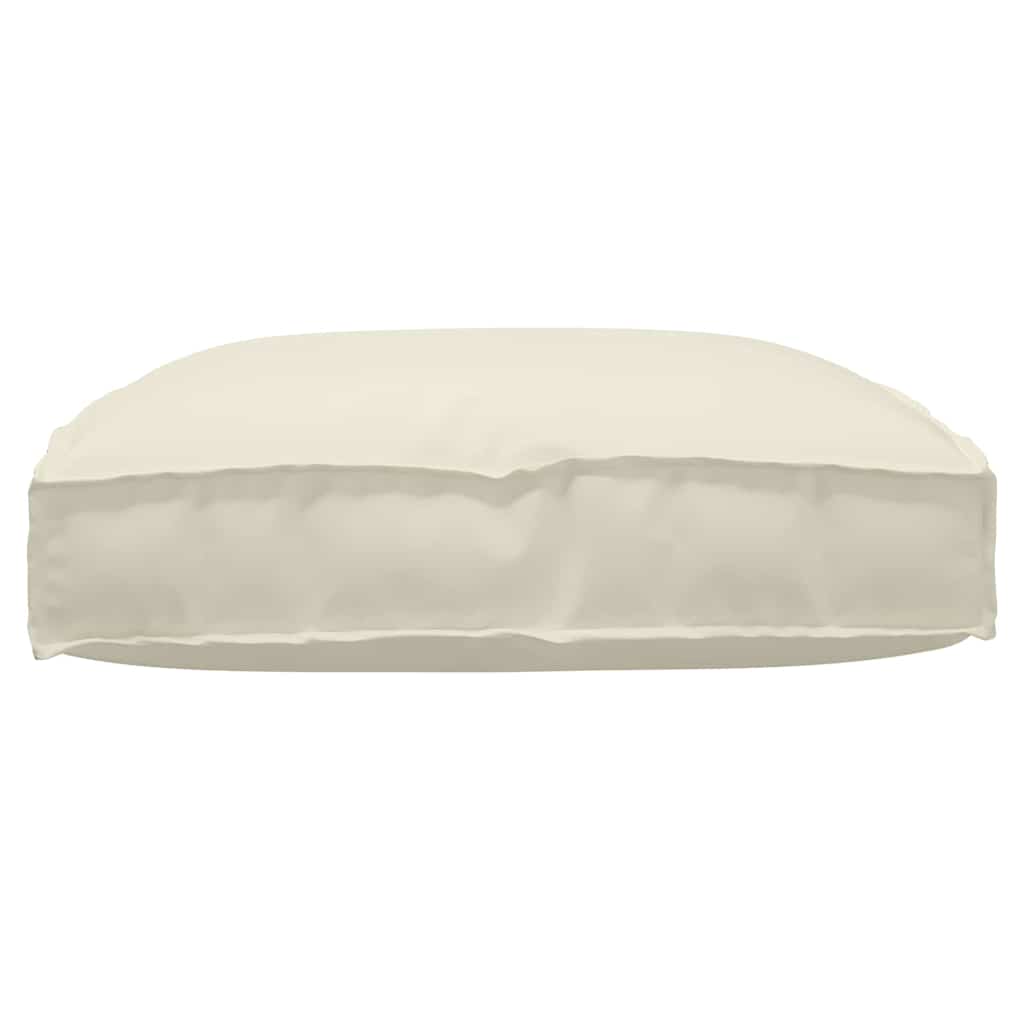 Pernă pentru șezut din paleți Crem 80 x 80 x 12 cm GartenMobel Dekor