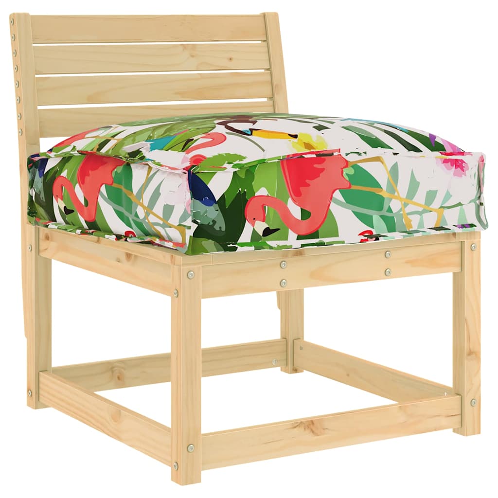Pernă pentru șezut din paleți Floral Multicolour 60 x 40 x 8 cm GartenMobel Dekor
