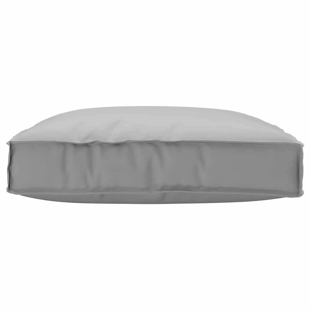 Pernă pentru șezut din paleți Gri 80 x 80 x 12 cm Tafeta Oxford GartenMobel Dekor