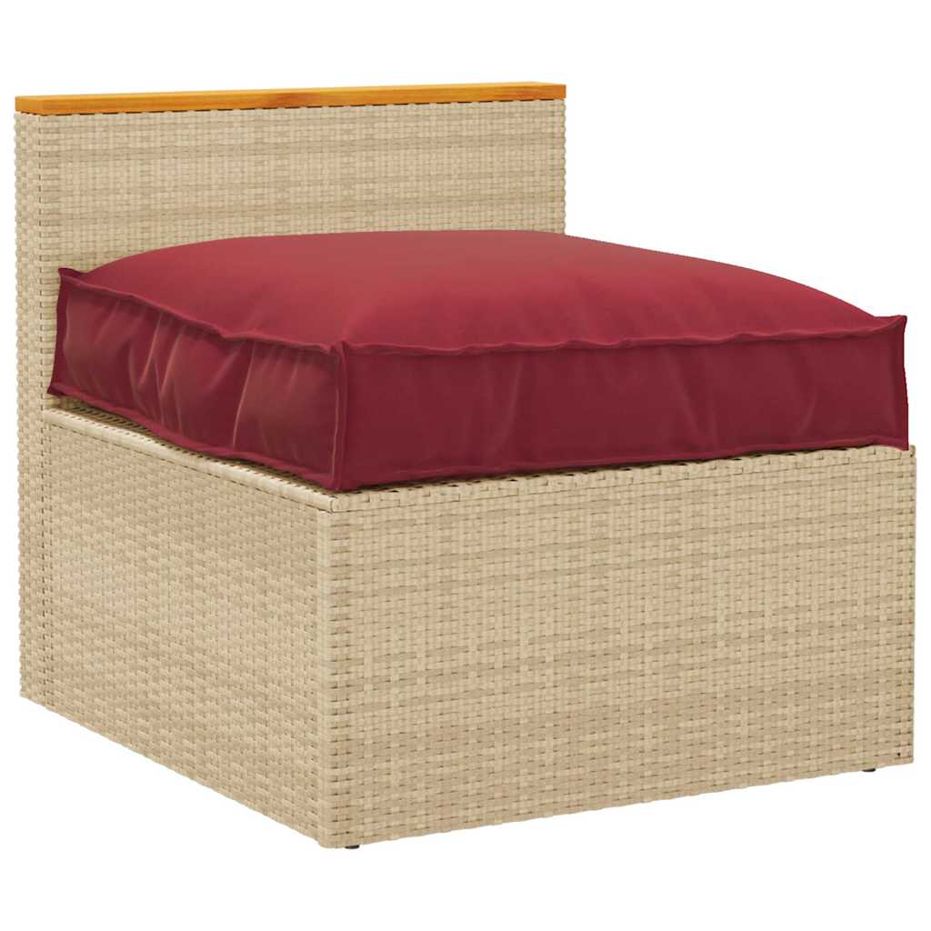 Pernă pentru șezut din paleți Roșu Vin 70 x 70 x 12 cm GartenMobel Dekor