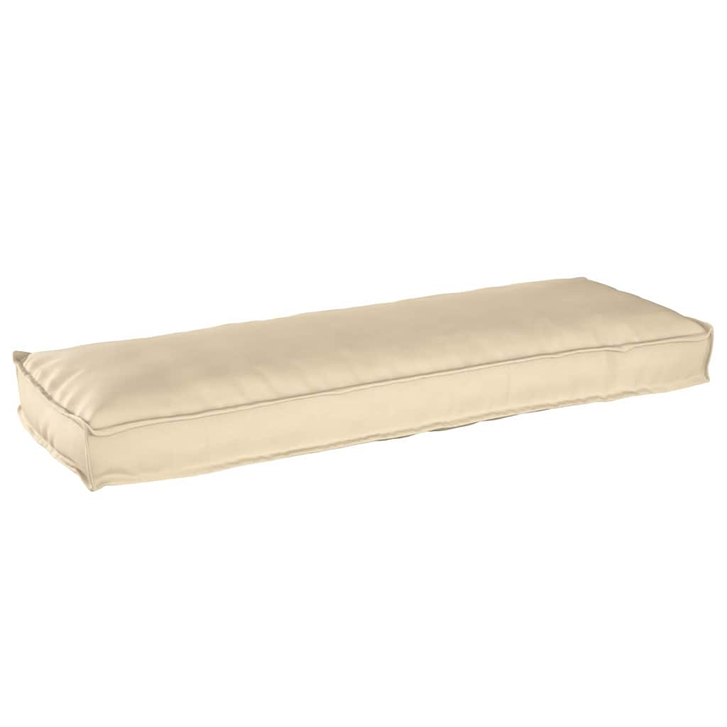 Pernă pentru bancă din paleți Bej 120 x 40 x 8 cm Tafeta Oxford GartenMobel Dekor