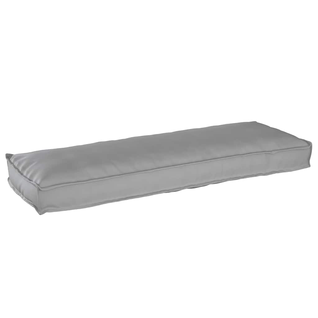Pernă pentru bancă din paleți Gri 120 x 40 x 8 cm Tafeta Oxford GartenMobel Dekor