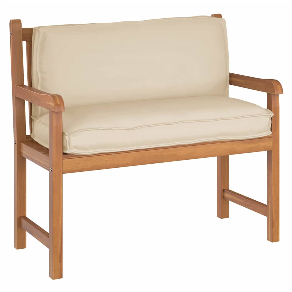 Pernă pentru spătar din paleți cu pernă Bej 120 x 40 x 12 cm GartenMobel Dekor