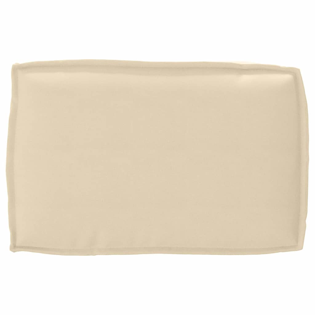 Pernă pentru spătar din paleți cu pernă Bej 60 x 40 x 12 cm GartenMobel Dekor