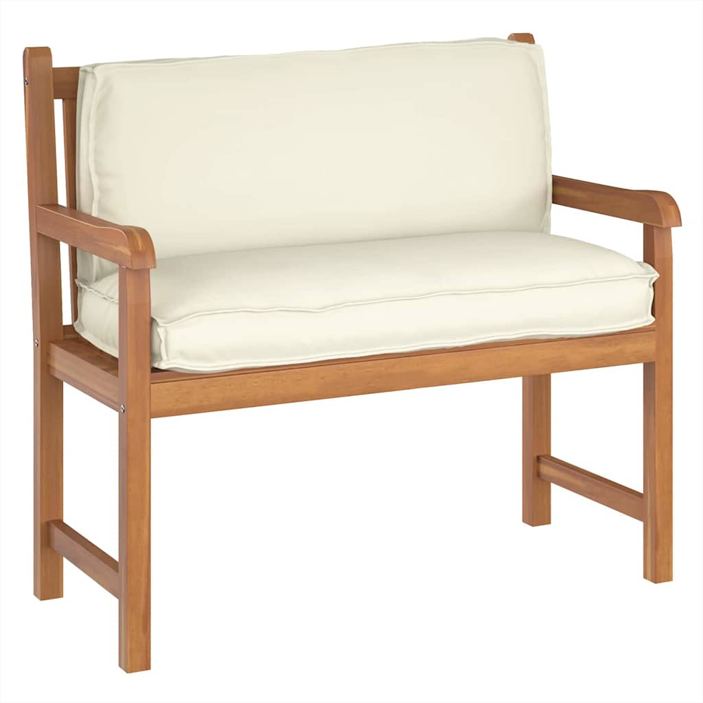 Pernă pentru spătar din paleți cu pernă Crem 120 x 40 x 12 cm GartenMobel Dekor