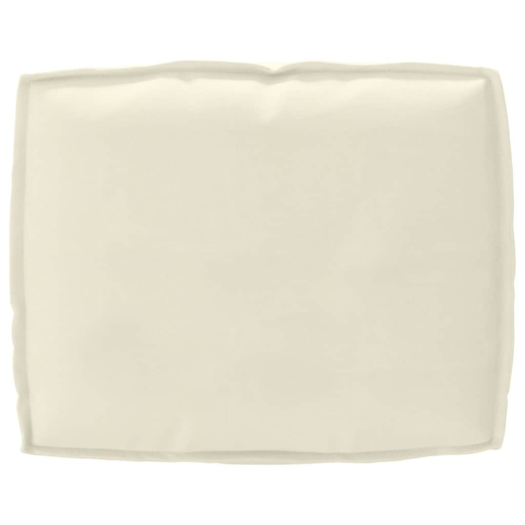 Pernă pentru spătar din paleți cu pernă Crem 50 x 40 x 12 cm GartenMobel Dekor