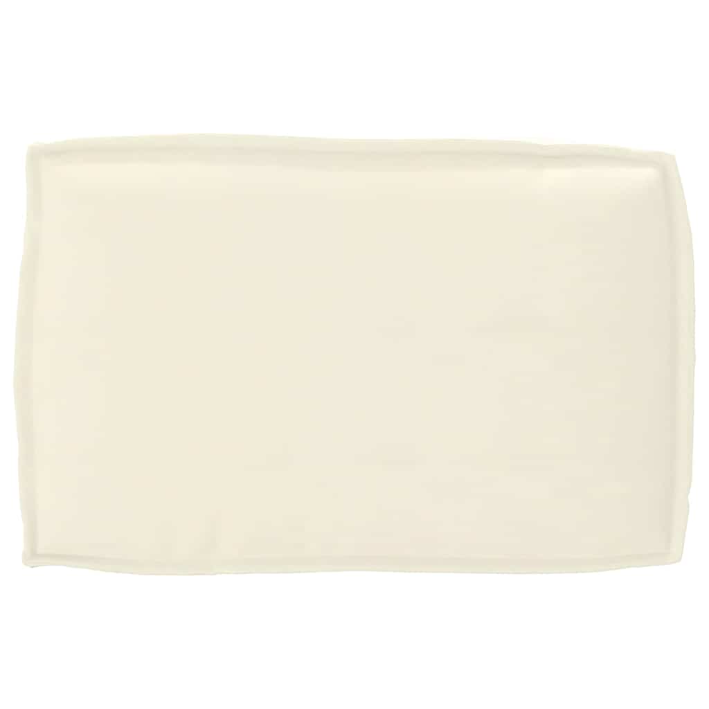 Pernă pentru spătar din paleți cu pernă Crem 60 x 40 x 12 cm GartenMobel Dekor
