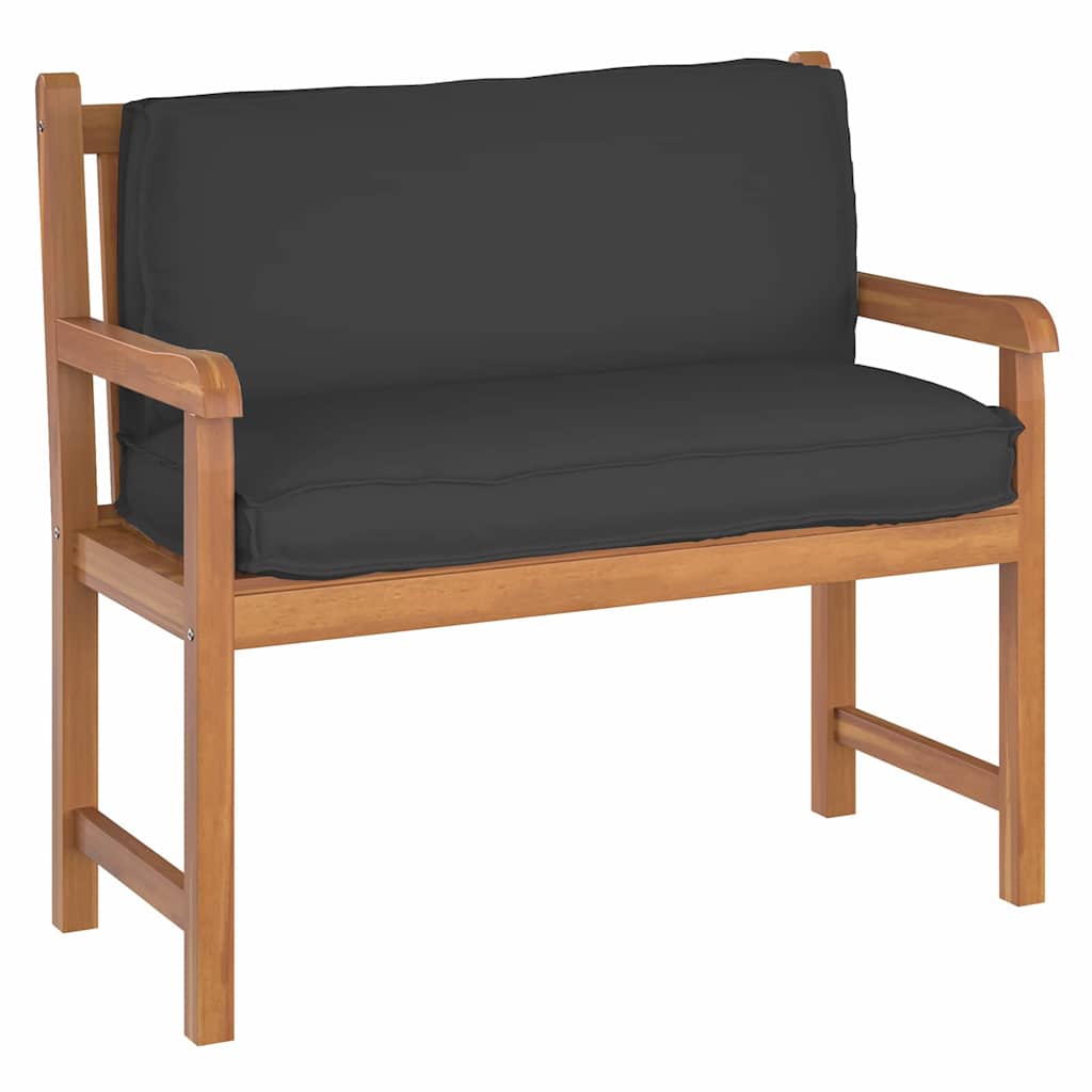 Pernă pentru spătar din paleți cu pernă Negru 120 x 40 x 12 cm GartenMobel Dekor