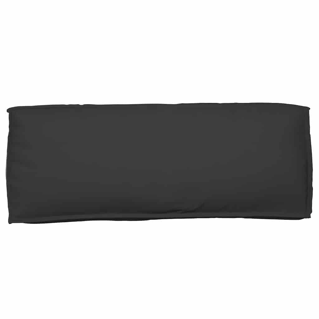 Pernă pentru spătar din paleți cu pernă Negru 120 x 40 x 12 cm GartenMobel Dekor