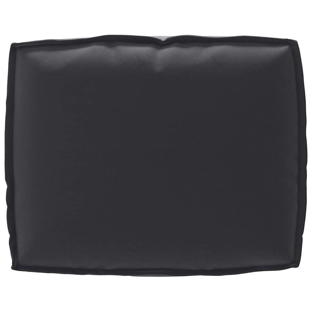 Pernă pentru spătar din paleți cu pernă Negru 50 x 40 x 12 cm GartenMobel Dekor