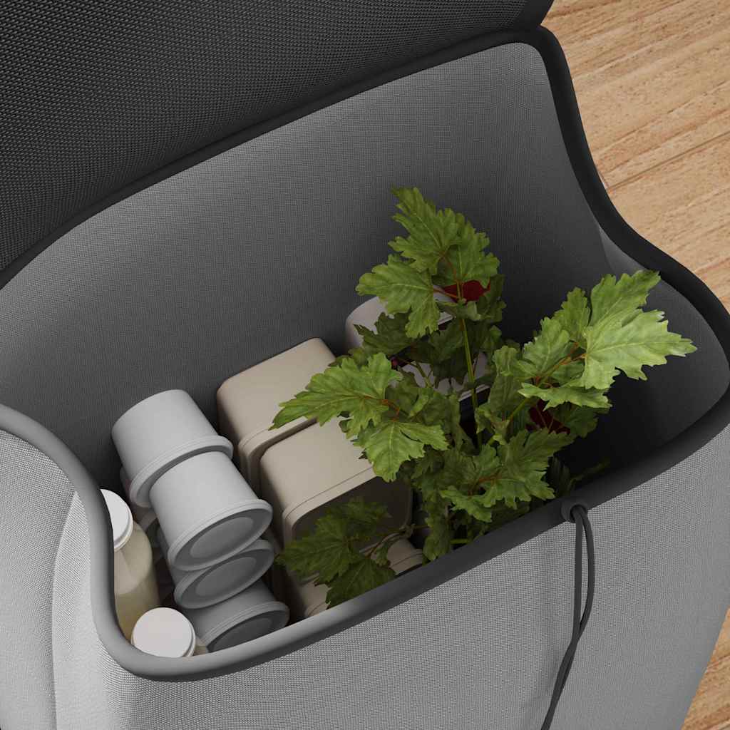 Carucior de cumpărături Gri 35 x 28 x 92 cm Tafeta Oxford GartenMobel Dekor