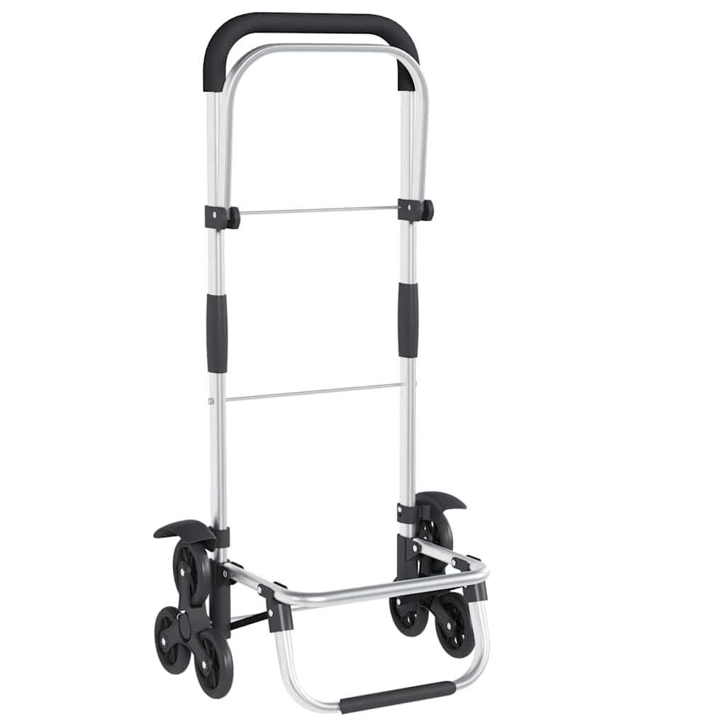 Carucior de cumpărături Gri 47 x 39 x 100.5 cm Tafeta Oxford GartenMobel Dekor