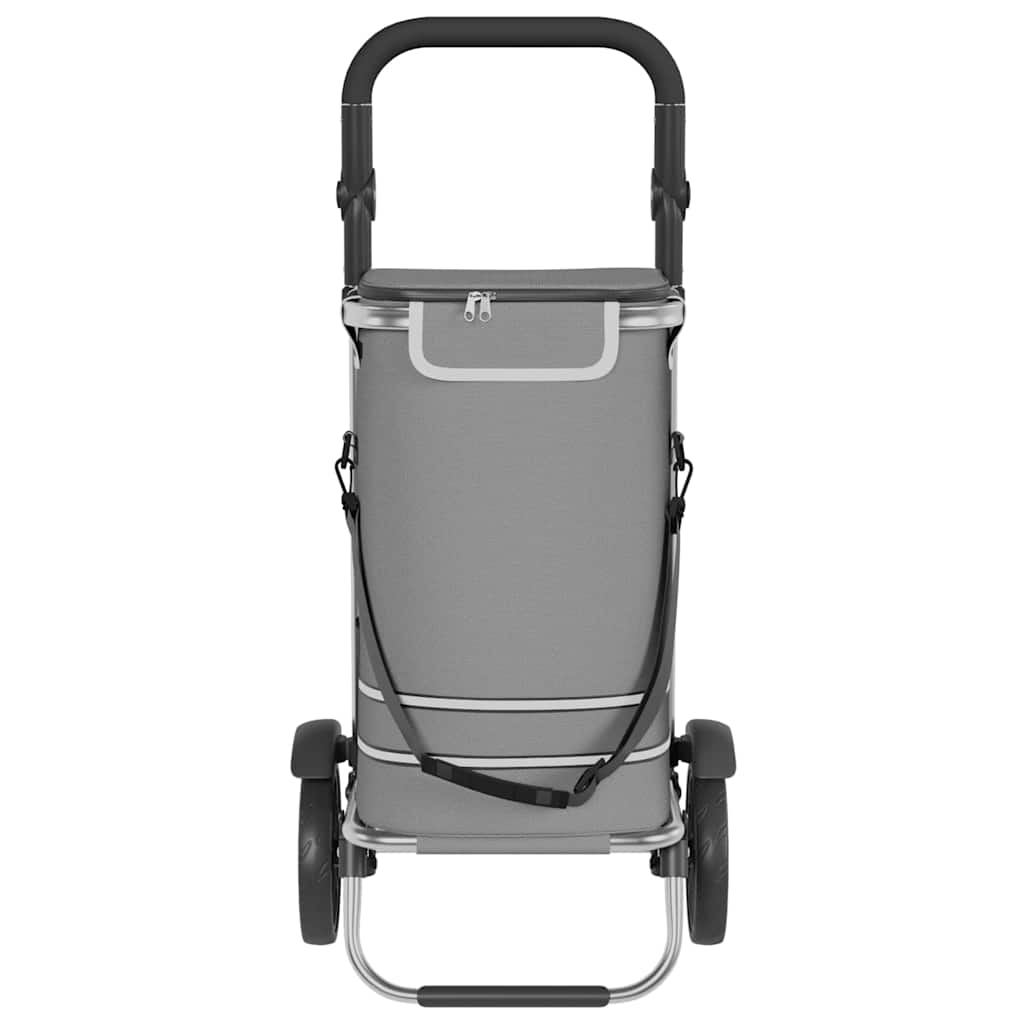Carucior de cumpărături Manual Gri 36.5 x 46.5 x 100.5 cm GartenMobel Dekor