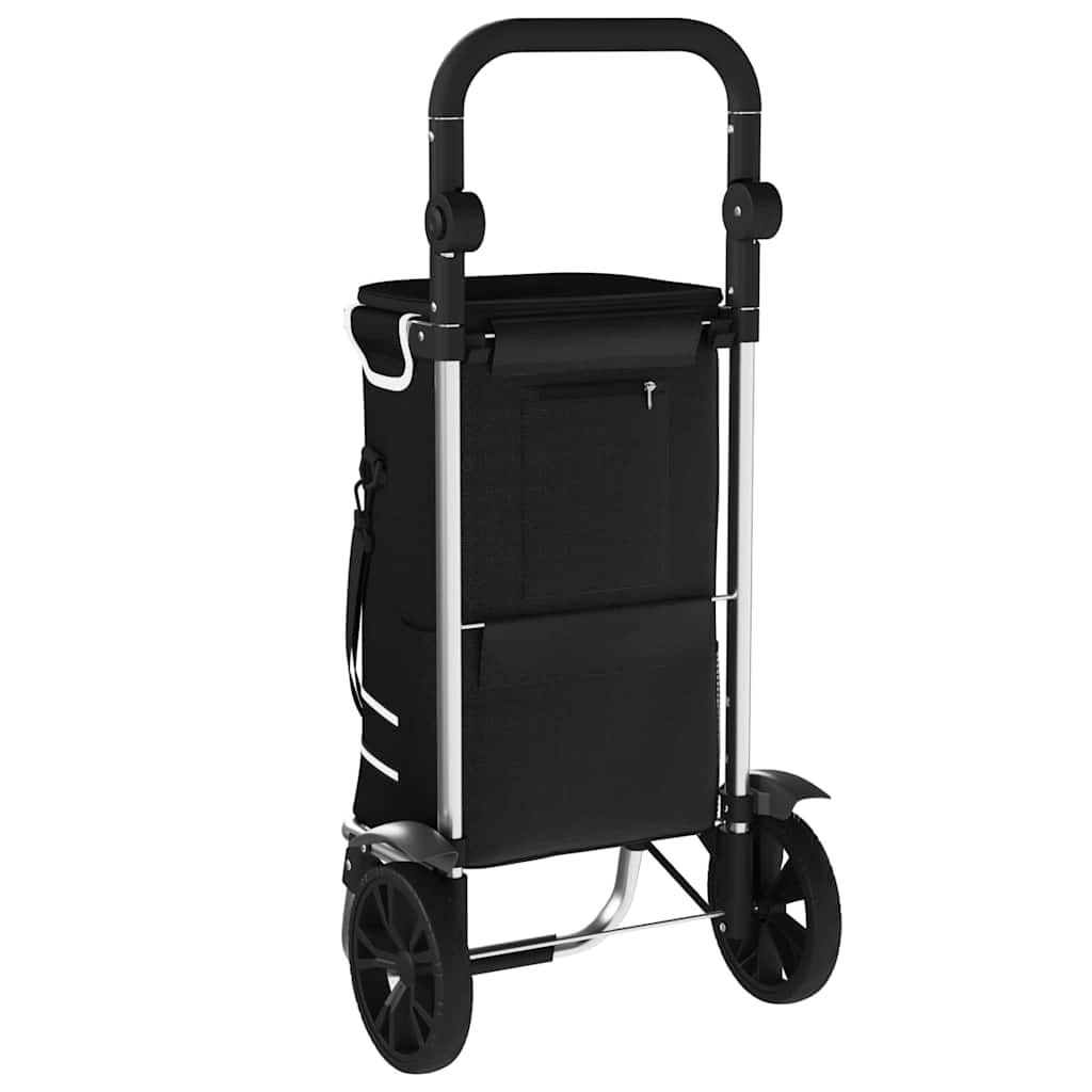 Carucior de cumpărături Manual Negru 36.5 x 46.5 x 100.5 cm GartenMobel Dekor