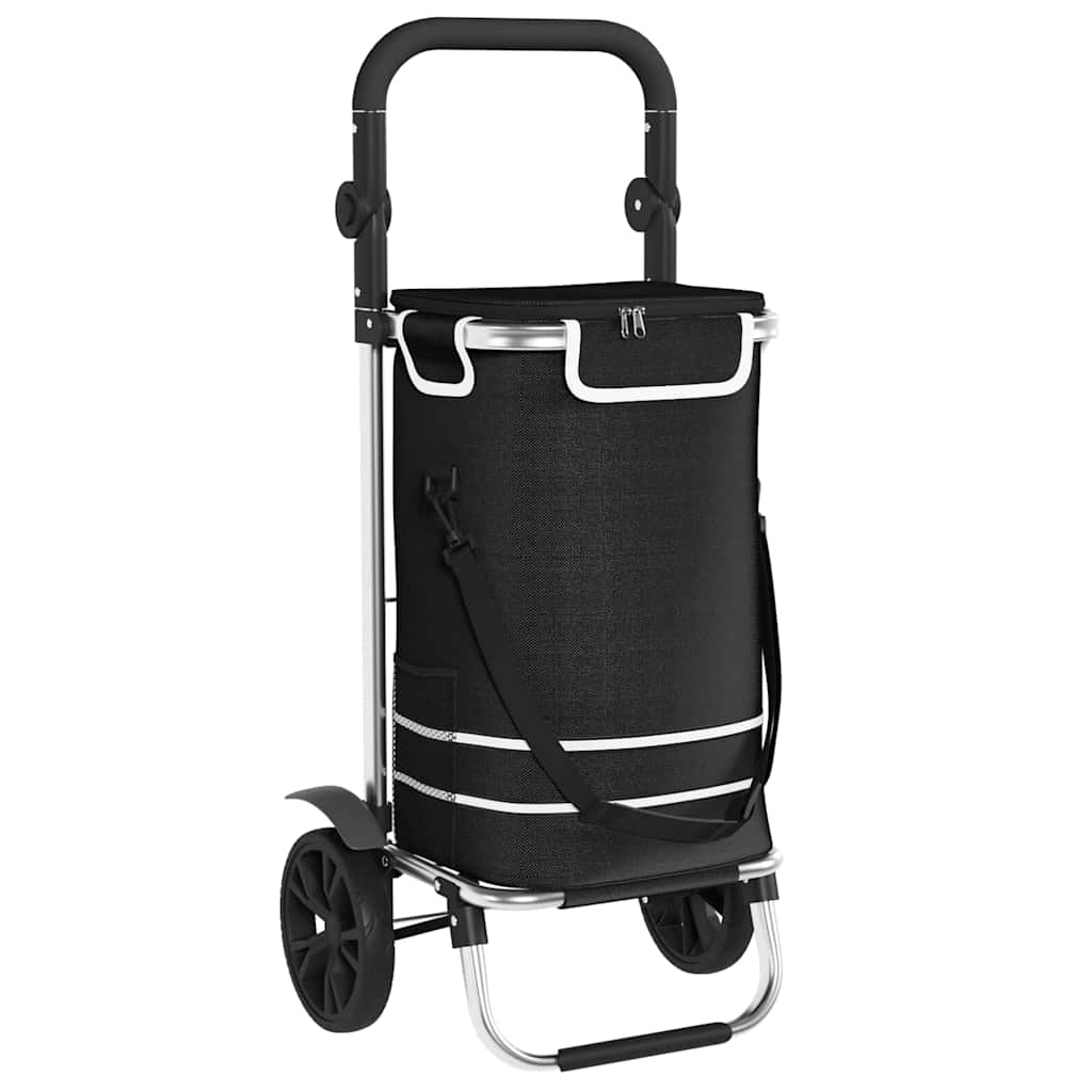 Carucior de cumpărături Manual Negru 36.5 x 46.5 x 100.5 cm GartenMobel Dekor