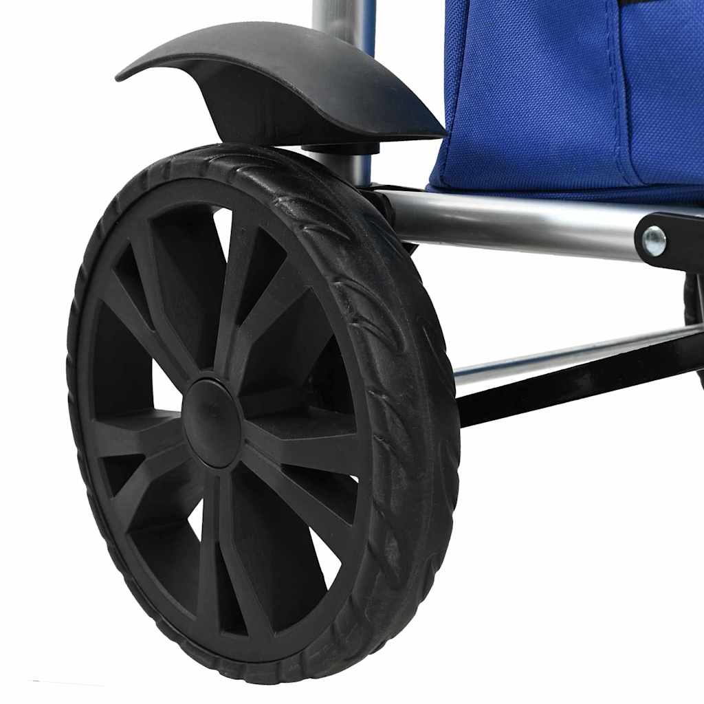 Carucior de cumpărături Manual albastru 36.5 x 46.5 x 100.5 cm GartenMobel Dekor