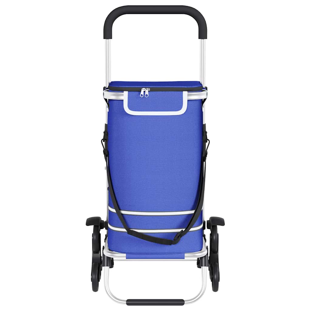 Carucior de cumpărături Manual albastru 47 x 39 x 100.5 cm GartenMobel Dekor
