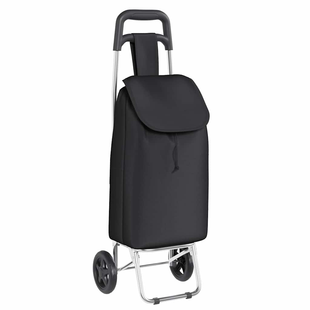 Carucior de cumpărături Negru 35 x 28 x 92 cm Tafeta Oxford GartenMobel Dekor