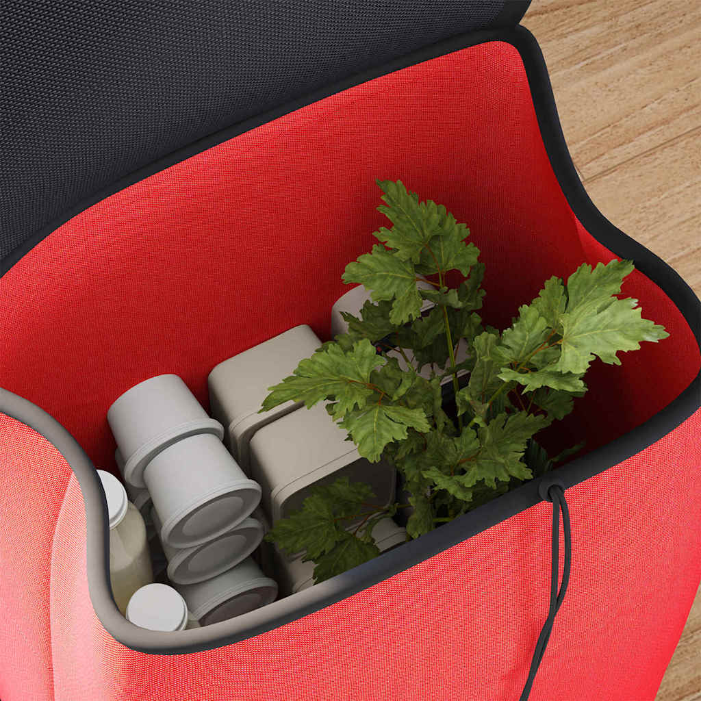 Carucior de cumpărături Roșu 35 x 28 x 92 cm Tafeta Oxford GartenMobel Dekor