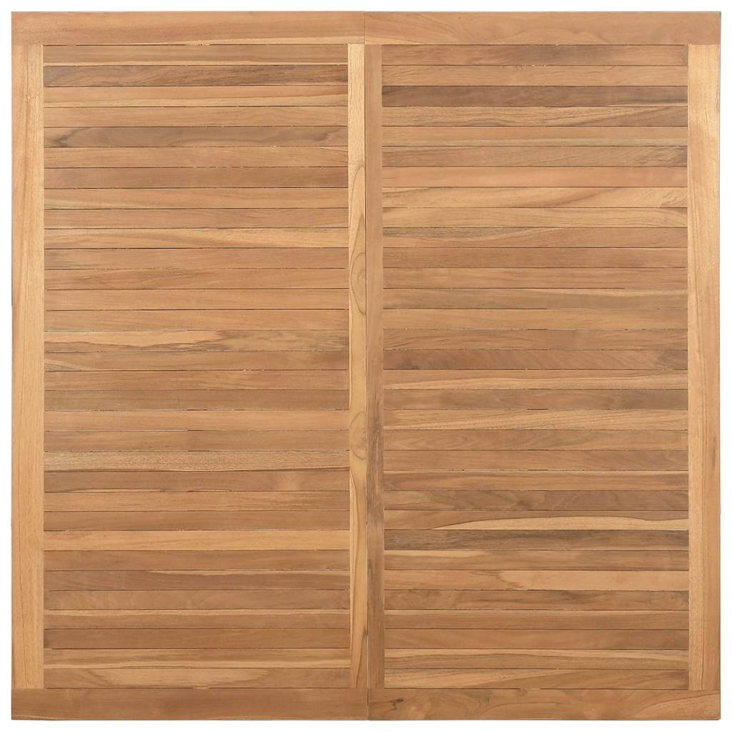 Masă de cafea Maro 110 x 110 x 45 cm Lemn masiv de tec GartenMobel Dekor