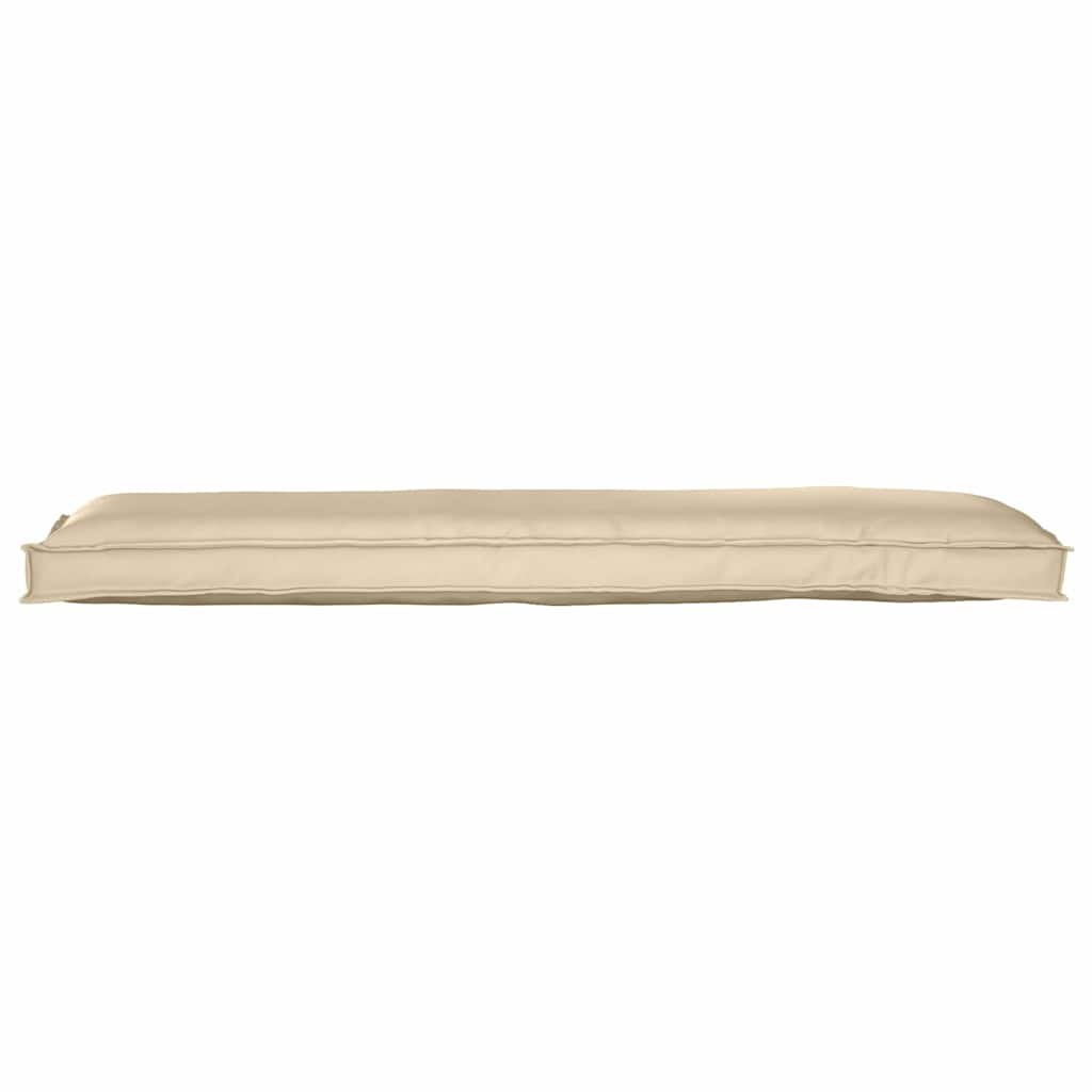 Pernă pentru bancă din paleți Bej 150 x 40 x 8 cm Tafeta Oxford GartenMobel Dekor