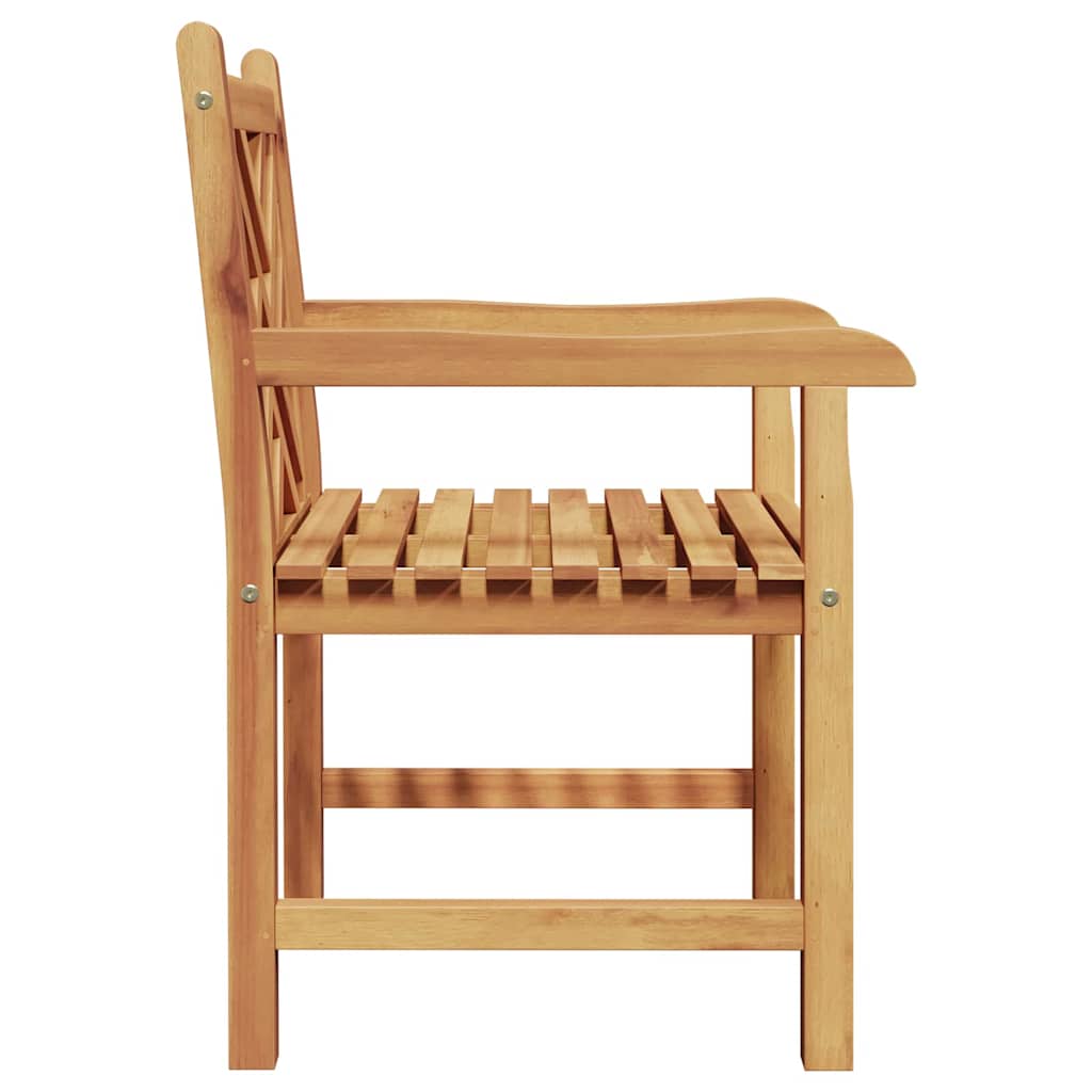 Scaune de grădină 2 pcs Maro 58 x 60 x 90 cm Lemn masiv de tec GartenMobel Dekor